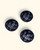 Set of 3 Blue Ceramic Evil Eye Mini Bowls - Decorative Bowls