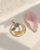 Lotus Wave Pendant – Mixed Metal Bronze & Sterling Silver Pendant - Pendant