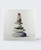 Zen Cairn Canvas with Red Top Stone — 12 - Inch Wood Framed Wall Art - Wall Art