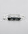 Black Onyx Three - Stone Bracelet — Guided by Inner Strength Engraved Cuff - Jewelry