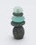Mini Stacked Stone Cairns with Sea Glass — Set of 3 Zen Decor - Home Decor