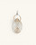 Infinite Lotus & Flame Pendant — Handmade Silver - Tone Charm - Pendant