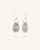 Infinite Lotus Earrings — Silver Plated Bronze Drop Earrings with Flame Motif - Earrings