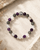 Amethyst, Labradorite & Clear Quartz Lotus Stretch Bracelet - Bracelet