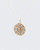 Celestial Sun Moon Phases Pendant with Citrine — Silver-Plated Bronze - Pendant