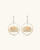 Lotus Circle Earrings
