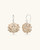 Lotus two tone earrings