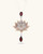 Lotus Garnet Pendant