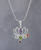 Lotus Gemstone Chakra Pendant, Sterling Silver - Charms & Pendants