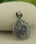 Lotus Metalwork Pendant with Labradorite, Sterling Silver - Charms & Pendants