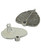 Textured Bodhi Leaf Pendant, Sterling Silver with Labradorite - Charms & Pendants