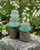Colorful Glass Garden Zen Cairn Statue - Sculptures & Statues Triple Rock