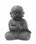 Happy Shaolin Monk Garden Statue, 16 Inches -