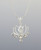 Moonstone Pendant in Lotus Design, Sterling Silver - Charms & Pendants