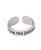 Enjoy The Journey Sterling Silver Adjustable Inspirational Ring - Rings