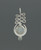 Sterling Silver Moon, Unalome Moonstone Pendant - Charms & Pendants