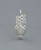 Sterling Silver Moon, Unalome Moonstone Pendant - Charms & Pendants