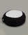 White Eyelet with Black Base Zafu Meditation Cushion - Massage Cushions