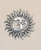Om Sun Wall Hanging with Silver Colored Finish - Wind Chimes
