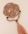 Peach Moonstone and Garnet 108 Beads Meditation Mala, Knotted - Prayer Beads