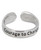 Courage to Change Adjustable Inspirational Sterling Silver Ring - Rings