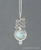 Larimar Sterling Silver Unalome Moon Pendant - Charms & Pendants