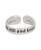 Be Still and Know Adjustable Inspirational Sterling Silver Lotus Ring - Rings