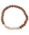 Gemstone and Sandalwood Mala Beaded Bracelet - Bracelets Peach Moonstone