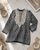 Artisan Made Embroidered Midnight Desert Tunic - Apparel Small