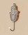 Mango Wood Block Print Design Hamsa Wall Hook - Hangers