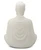 Serene Buddha Statue in Pearl White Finish - Sculptures & Statues