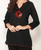 Root Chakra Black And Red Cotton Tunic Top - Shirts & Tops S