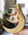 Crystal and Wood Moon Shaped Suncatcher - Suncatchers Small