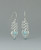 Larimar and Sterling Silver Unalome Moon Earrings - Earrings