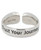 Moon Phase Trust Your Journey Adjustable Inspirational Sterling Silver Ring - Rings