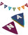 Namaste Felt Flag Banner in Chakra Colors - Wreaths & Garlands