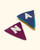 Namaste Felt Flag Banner in Chakra Colors - Wreaths & Garlands