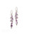 Mixed Geometry Amethyst Sterling Silver Earrings - Earrings