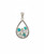 Sterling Silver Calming Blue Gemstone Pendant - Charms & Pendants