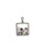 Sterling Silver Mixed Geometry Square Wisdom Pendant - Charms & Pendants