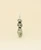 Sterling Silver Triple Stone Pyrite Cluster Gemstone Pendant - Charms & Pendants