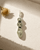 Sterling Silver Triple Stone Pyrite Cluster Gemstone Pendant - Charms & Pendants