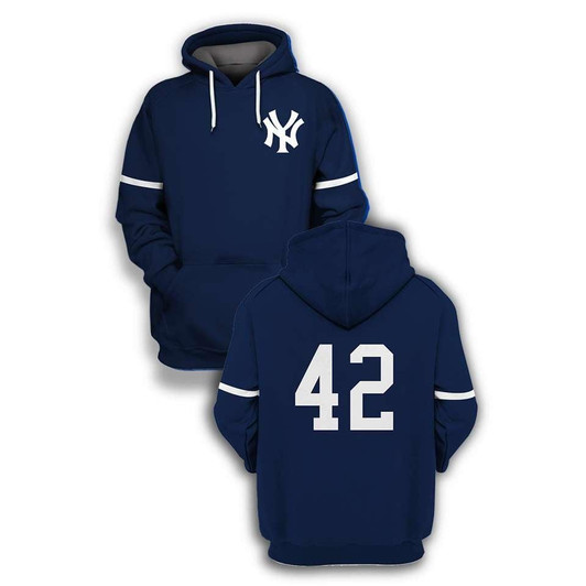 New York Yankees Mariano Rivera #42 Mlb Baseball Team Blue Jersey Style Gift For Yankees And Rivera Fans Hoodie