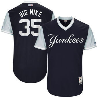 Michael Pineda #35 New York Yankees Majestic Mens 2017 Big Mike Players Weekend Authentic Jersey - Navy