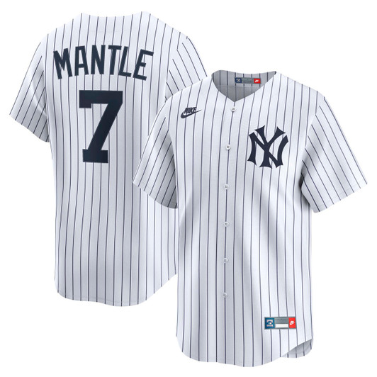 Mickey Mantle #7 New York Yankees Nike Men'S Throwback Cooperstown Limited Jersey - White