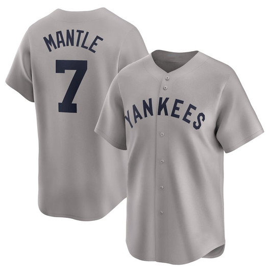 Mickey Mantle #7 New York Yankees Throwback Cooperstown Limited Jerse Jersey