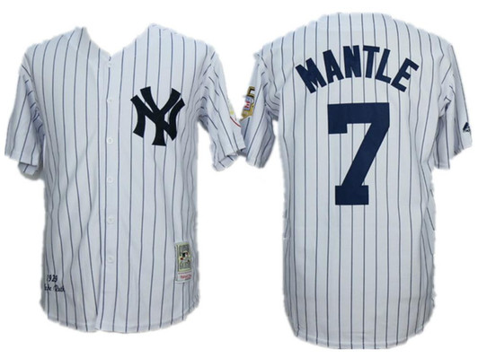 Mickey Mantle #7 New York Yankees Limited Throwback Jersey - White