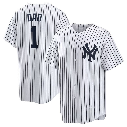 New York Yankees #1 Dad Home Baseball Limited Jersey - White