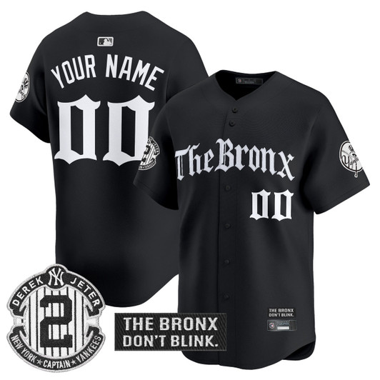 New York Yankees 'The Bronx Gothic Ink Drop Edition' Vapor Premier Limited Custom Jerse Jersey