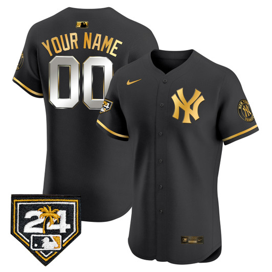 New York Yankees 2024 Spring Training Patch Vapor Premier Elite V2 Custom Jersey